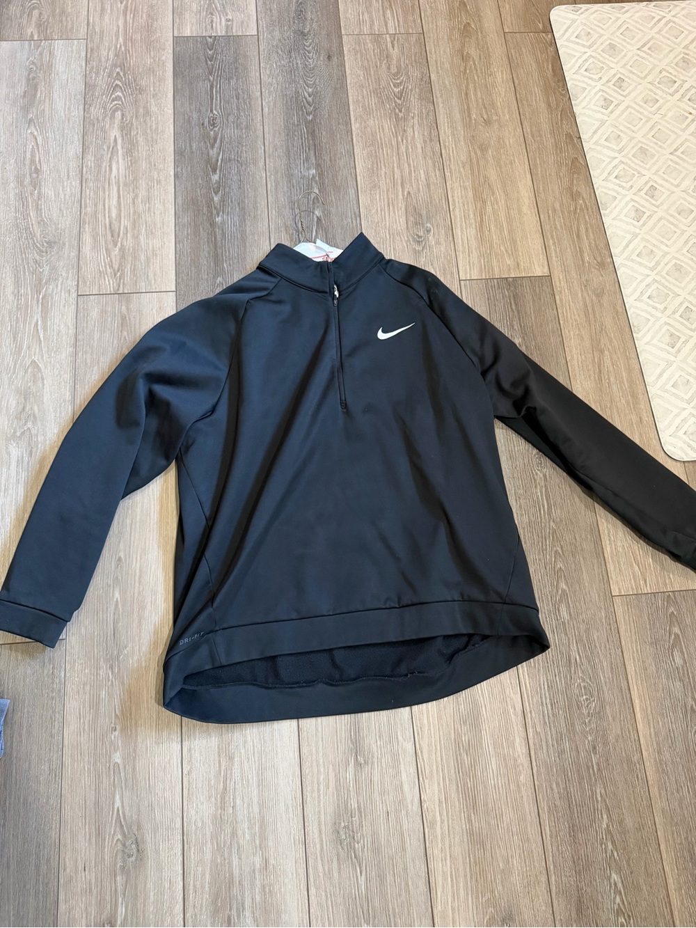Nike Kids Black 1/2 Zip Performance Pullover